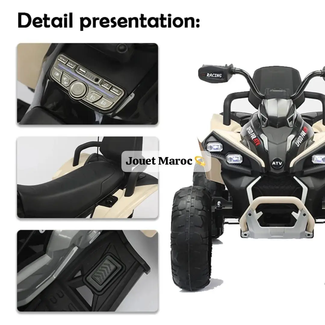 QUAD ÉLECTRIQUE ENFANT 12V 05