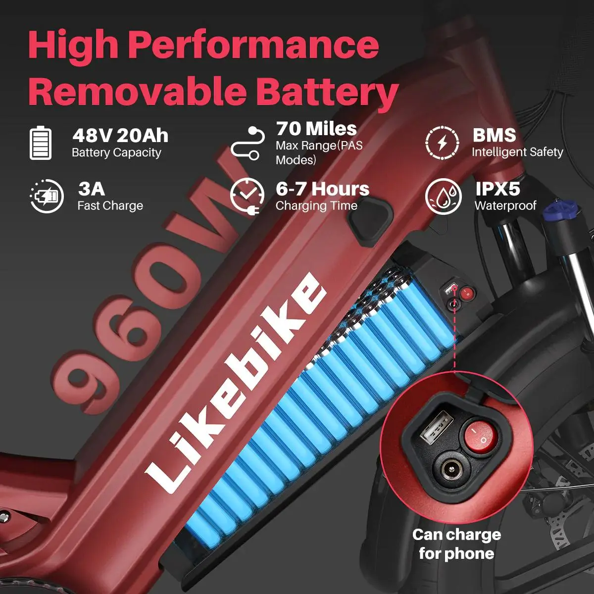 Vélo Électrique Likebike RAIL 5 06